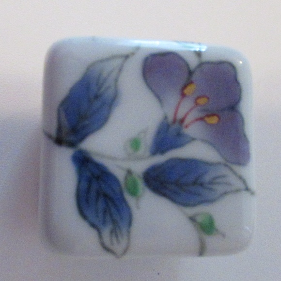 Marble blue iris square Trivet - Picture 3 of 10